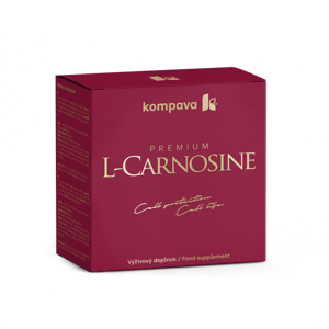 Kompava 3-balenie Premium L-Carnosine 375 mg/60 kps + darček