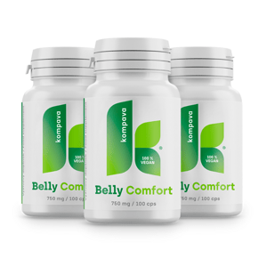 Kompava 3-balenie Belly Comfort 750 mg/100 kps