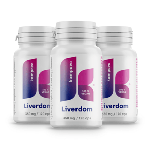 Kompava 3-balenie Liverdom 350 mg/120 kps