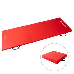 Skladacia gymnastická žinenka inSPORTline Trifold 180x60x3 cm hnedá