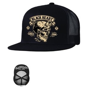 Šiltovka BLACK HEART Devil Skull Trucker BLK