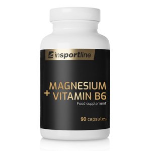 Výživový doplnok inSPORTline Magnesium+Vitamin B6, 90 kapsúl