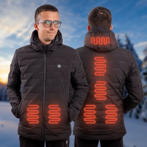 Pánska vyhrievaná bunda W-TEC HEATborg Khaki - S