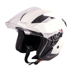 Moto prilba W-TEC Putta biela perleť - XS (53-54)