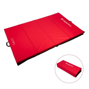 Skladacia gymnastická žinenka inSPORTline Kvadfold 200x120x5 cm hnedá