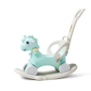 Hojdací kôň a odrážadlo 4v1 inSPORTline Mustangino mint
