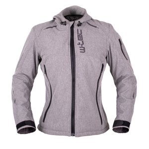 Dámska softshellová moto bunda W-TEC Algenia šedá - M rozšírená