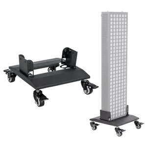 Stojan s kolieskami pre infračervený LED panel inSPORTline Brister čierna