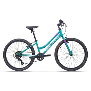Juniorský dievčenský bicykel Galaxy Ruby 24" 9.0 tyrkysová - 12" (138-148 cm)
