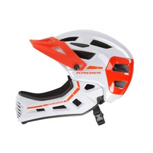 Cyklo prilba Kross SALTI FF bielo-oranžová - S (51-55)