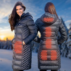 Dámska vyhrievaná bunda inSPORTline WARMatera čierna - XL