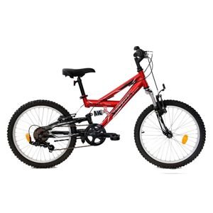 Detský bicykel Reactor Flash 20" - model 2024 tmavo červená-čierna - XS (15", 130-160 cm)