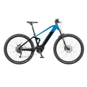 Celoodpružený horský elektrobicykel Levit Kingit BF Overstep 630 29" - model 2024 Blue black pearl - L (18,5", 175-185 cm)