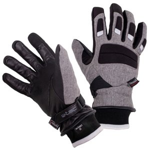 Moto a lyžiarske rukavice W-TEC Sabresul šedá - XL