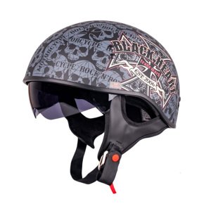 Moto prilba W-TEC Black Heart V535 Cross Skull XL (61-62)
