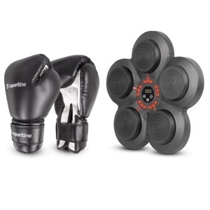 Nástenný terč inSPORTline Smartpunch + boxerské rukavice Metrojack 4 oz