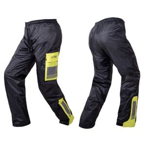 Nepremokavé moto nohavice W-TEC Colnari čierna-fluo zelená - XL