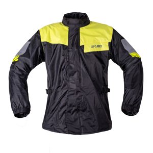 Moto pláštenka W-TEC Igava - 2.akosť čierna-fluo zelená - XL