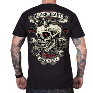 Tričko BLACK HEART Liberty čierna - XL
