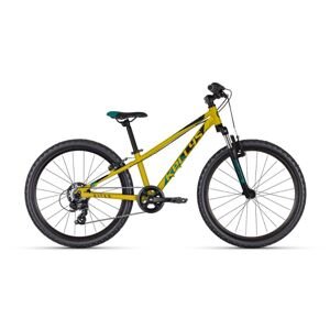 Juniorský bicykel KELLYS KITER 50 24" - model 2025 Yellow - 11" (125-145 cm)