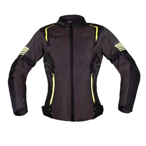 Dámska letná moto bunda W-TEC Jelsa šedá-fluo - L