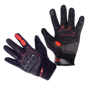 Moto rukavice W-TEC Valelungo čierno-červená - 3XL