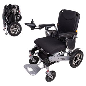 Elektrický invalidný vozík inSPORTline Hawkie II 700W strieborná