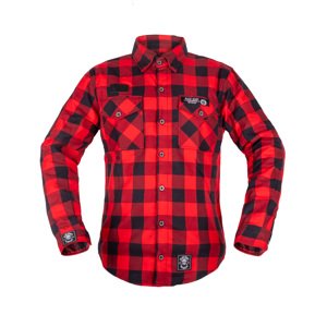 Košeľa W-TEC Black Heart Respector II červeno-čierna - 4XL