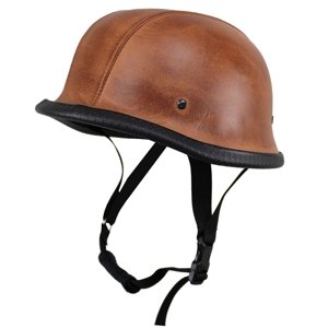 Retro otvorená moto prilba Sodager ADH-012 hnedá - XL (61-62)