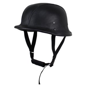 Retro otvorená moto prilba Sodager ADH-011 čierna - 4XL (67-68)