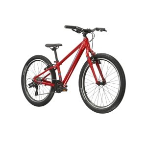 Juniorský bicykel Kross LEVEL JR 1.0 24" Gen 007 červená / marinový / lesk - S (12", 130-150 cm)