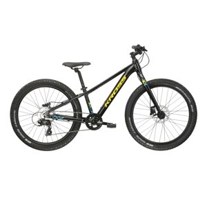 Kross LEVEL JR 2.0 čierna / žltá / lesk - S (12", 130-150 cm)