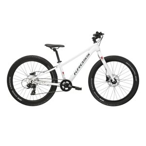 Kross LEVEL JR 2.0 biela / čierna / lesk - S (12", 130-150 cm)