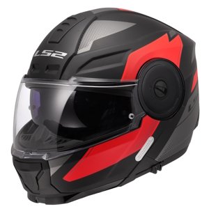 Výklopná moto prilba LS2 FF902 Scope II Duria Black Red M (57-58)