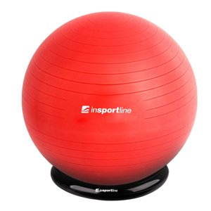 Gymnastická lopta inSPORTline Top Ball 65 cm so základňou BallBase červená