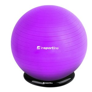 Gymnastická lopta inSPORTline Top Ball 65 cm so základňou BallBase fialová