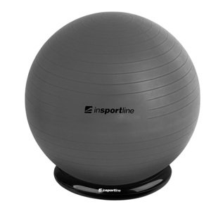 Gymnastická lopta inSPORTline Top Ball 85 cm so základňou BallBase tmavo šedá