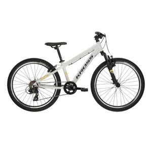 Kross Dust JR 1.0 šedá/čierna/lesk - S (12", 130-150 cm)
