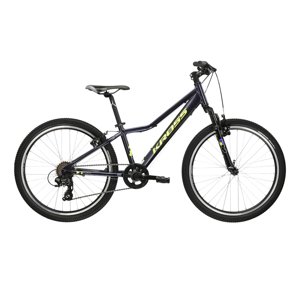 Kross Hexagon JR 1.0 námornícka modrá / žltá / lesk - S (12", 130-150 cm)