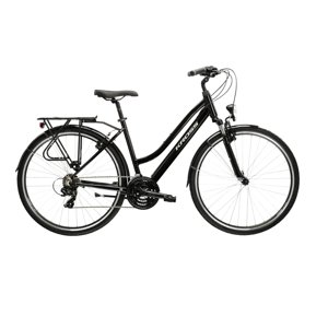 Kross Trans 1.0 28" 2025 čierna / šedá / strieborná / lesk - L (19", 168-180 cm)