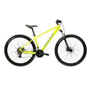 Kross Hexagon 2.0 limetková zelená / modrá / lesk - XL (20", 178-188 cm)
