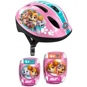 Paw Patrol Pink súprava prilba + chrániče pre deti