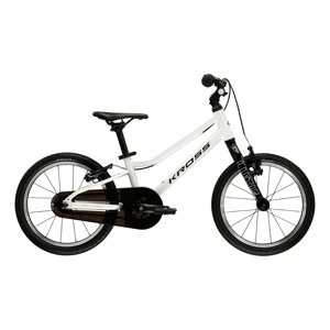 Detský bicykel Kross Liftie 16" - model 2025 biela / čierna / žltá / lesk - 8" (105-125 cm)