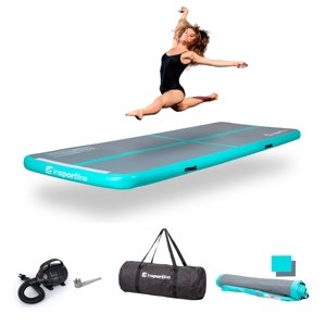 Airtrack inSPORTline Airstunt 500x100x10 cm šedý s elektrickou pumpou