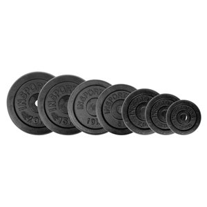 Súprava 2x7ks liatinových kotúčov inSPORTline CastCzech 2x 0,5-20 kg 30 mm